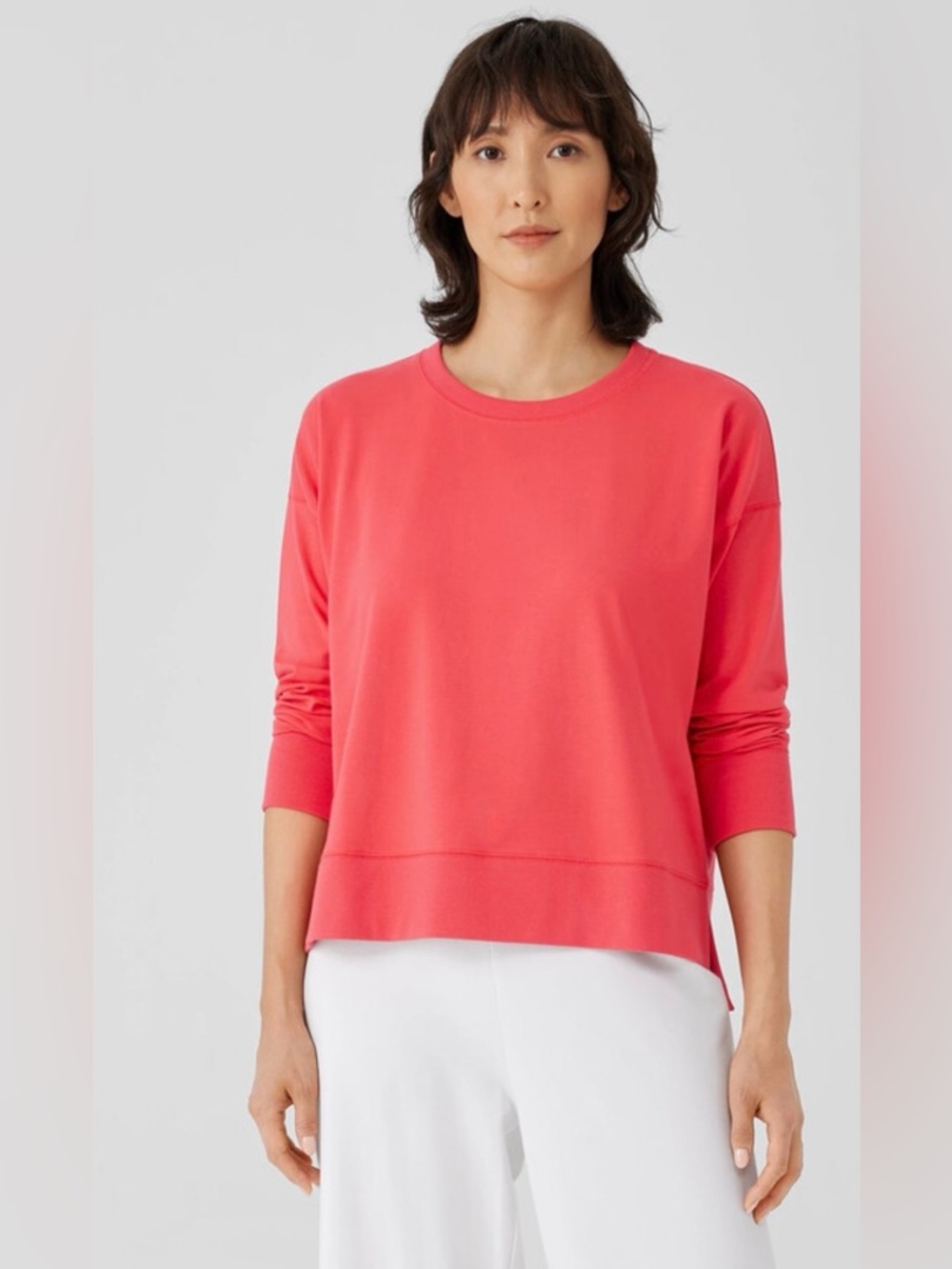 Women’s Eileen Fischer Organic Cotton Crewneck Pullover Size Large